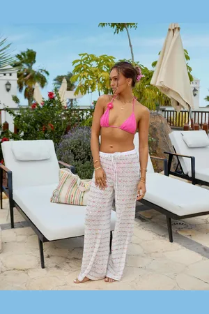 South Beach Pantalones playeros con cuentas efecto arcoíris de x Misha Grimes