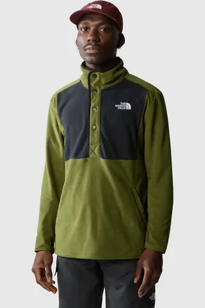 The North Face Polar verde y negro sin aberturas con cuello de botones de presión Homesafe de