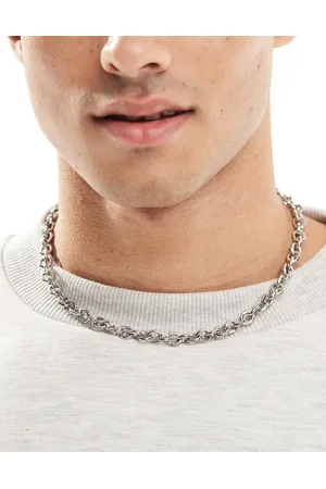ASOS Collar de cadena de acero inoxidable resistente al agua de
