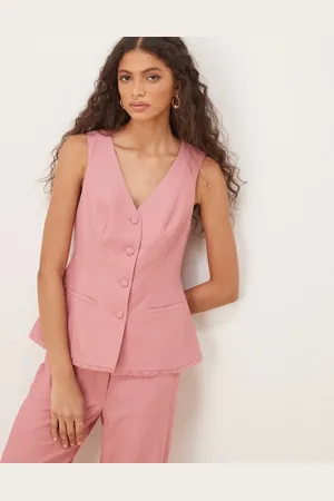 ASOS Chaleco con ribetes de encaje de (parte de un conjunto)