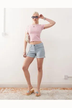 Noisy May Pantalones cortos vaqueros azules con lavado claro Debby de