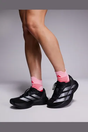 adidas Zapatillas de deporte negras y plateadas Adizero EVO SL de adidas Running