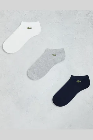 Lacoste Pack de 3 pares de calcetines en , blanco y gris de