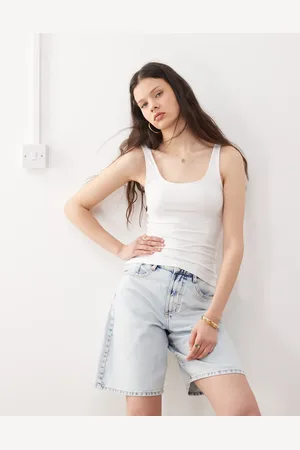 Weekday Top de tirantes con cuello cuadrado y espalda escotada de