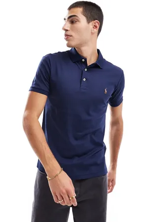 Ralph Lauren Polo de corte slim con logo de jugador multicolor en Pima de