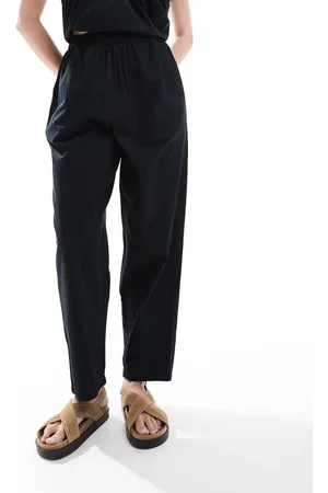 SELECTED Pantalones negros sin cierres de Femme (parte de un conjunto)