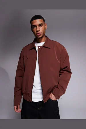 ASOS Chaqueta Harrington color óxido ligera de -Marrón