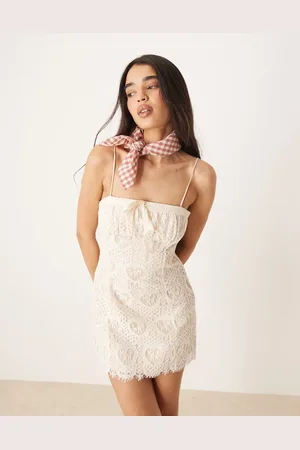 For Love & Lemons Vestido corto color Claire de -Neutro