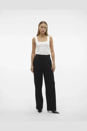 VERO MODA Pantalones de pernera ancha en de