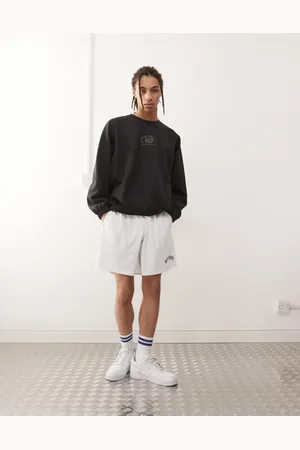 47 Brand Pantalones cortos blancos y negros con logo de los NY Yankees estampado de -Multicolor