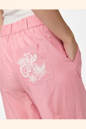 Pieces® Pantalones rosa limonada de pernera ancha de