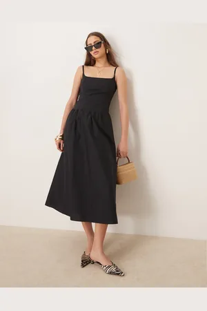 Forever New Vestido semilargo con bajo caído de