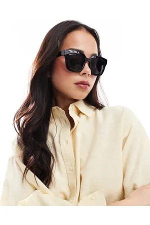 VERO MODA Gafas de sol negras cuadradas extragrandes de -Negro