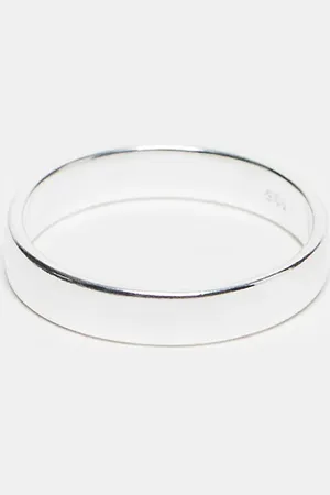 ASOS Anillo de banda de plata de ley de