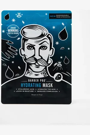 BARBER PRO Mascarilla de lámina hidratante con ácido hialurónico de