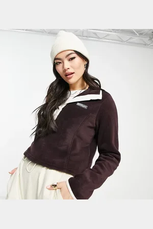 Columbia Polar violeta corto con media tapeta de botones de presión Benton Springs exclusivo en ASOS de