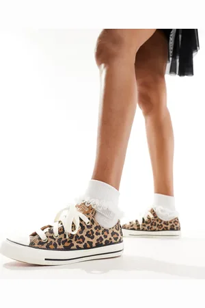 Converse Zapatillas de deporte con estampado de leopardo Chuck Taylor All Star Ox de