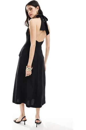 Bardot Vestido midi de sastre de