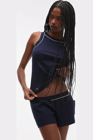 Lacoste Pijama de pantalones cortos y top de tirantes de