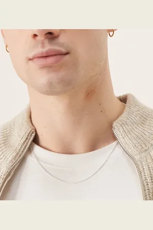 ASOS Collar de cadena corta de plata de ley de
