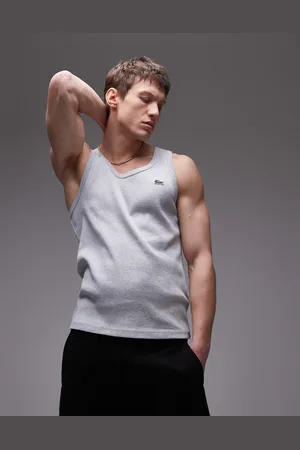 Lacoste Camiseta de tirantes de canalé de