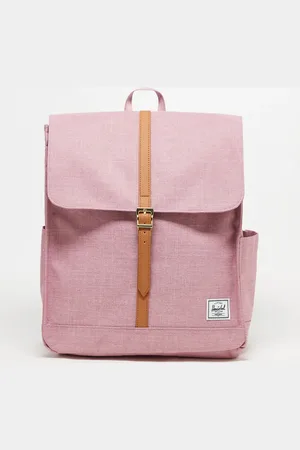 Herschel Mochila rosa con tira tostada City de