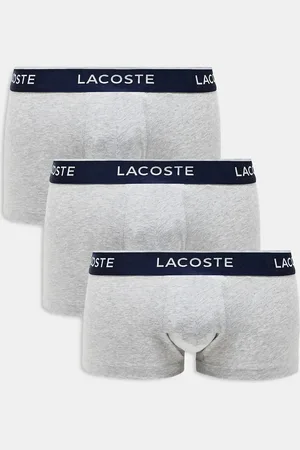 Lacoste Pack de 3 calzoncillos grises de