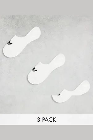 adidas Pack de 3 pares de calcetines bajos blancos de