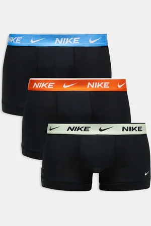 Nike Pack de 3 calzoncillos negros con cinturillas en contraste Everyday Cotton Stretch de