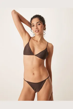 MANGO Braguitas de bikini color de -Marrón