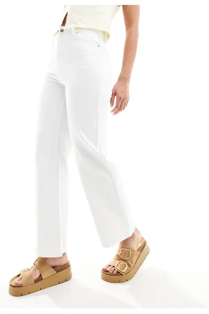 Miss Selfridge Vaqueros blancos de pernera recta de