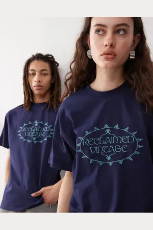 Reclaimed Camiseta unisex extragrande con detalle bordado de