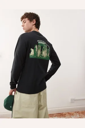 Gramicci Camiseta negra de manga larga Stonehenge de