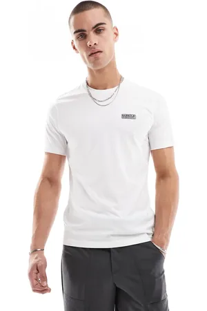 Barbour Camiseta blanca con logo pequeño de -Blanco