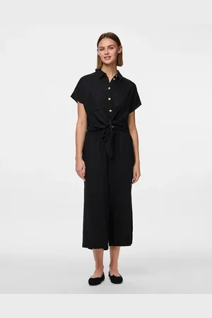 Pieces® Pantalones culotte negros de