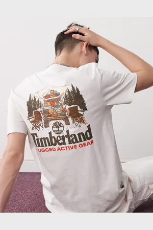 Timberland Camiseta blanca con estampado en la espalda Back On The Road de -Blanco