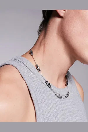 ASOS Collar con cuentas esféricas espaciadas de