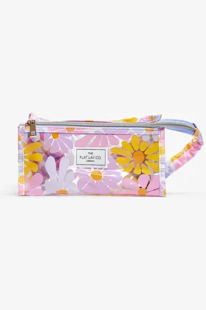 Flat Lay Company Neceser de maquillaje con estampado floral vibrante de goma exclusivo de The Flat Lay Co. x ASOS-Multicolor