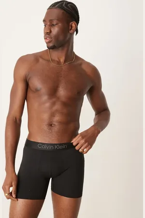 Calvin Klein Calzoncillos bóxer negros técnicos de microfibra de