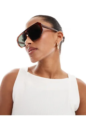 ASOS Gafas de sol cristalino de estilo aviador de