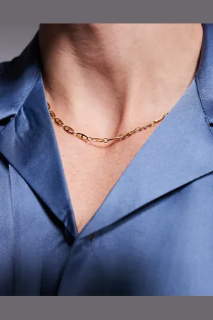 ASOS Collar de cadena estilo barco de acero inoxidable resistente al agua de
