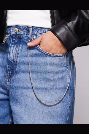 ASOS Cadena plateada para vaqueros de