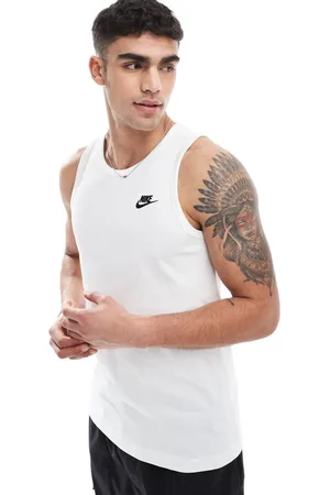 Nike Camiseta blanca sin mangas de Club
