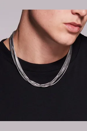 ASOS Collar de varias hileras de cadena estilo serpiente de