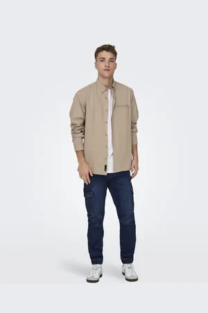 Only & Sons Vaqueros de corte slim en de