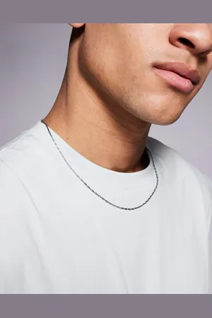 ASOS Collar de cadena de acero inoxidable resistente al agua de