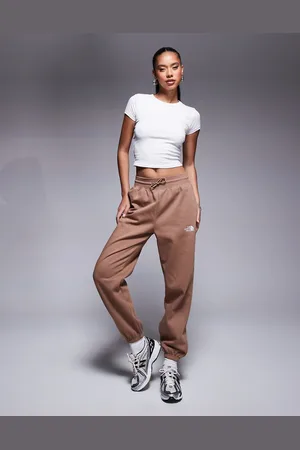 The North Face Joggers marrones holgados básicos con bajos ajustados y logo de