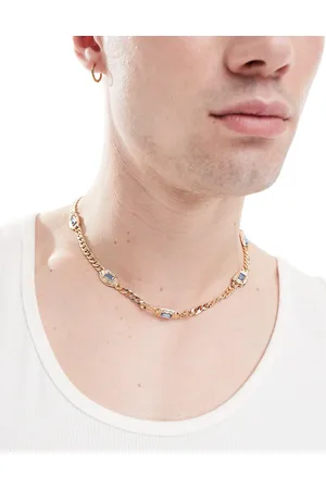 ASOS Collar estilo cadena con detalles de pedrería de