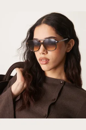 ASOS Gafas de sol estilo aviador de efecto carey de