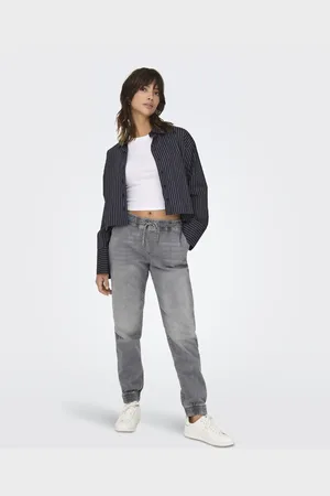 ONLY Vaqueros gris claro de corte slim de